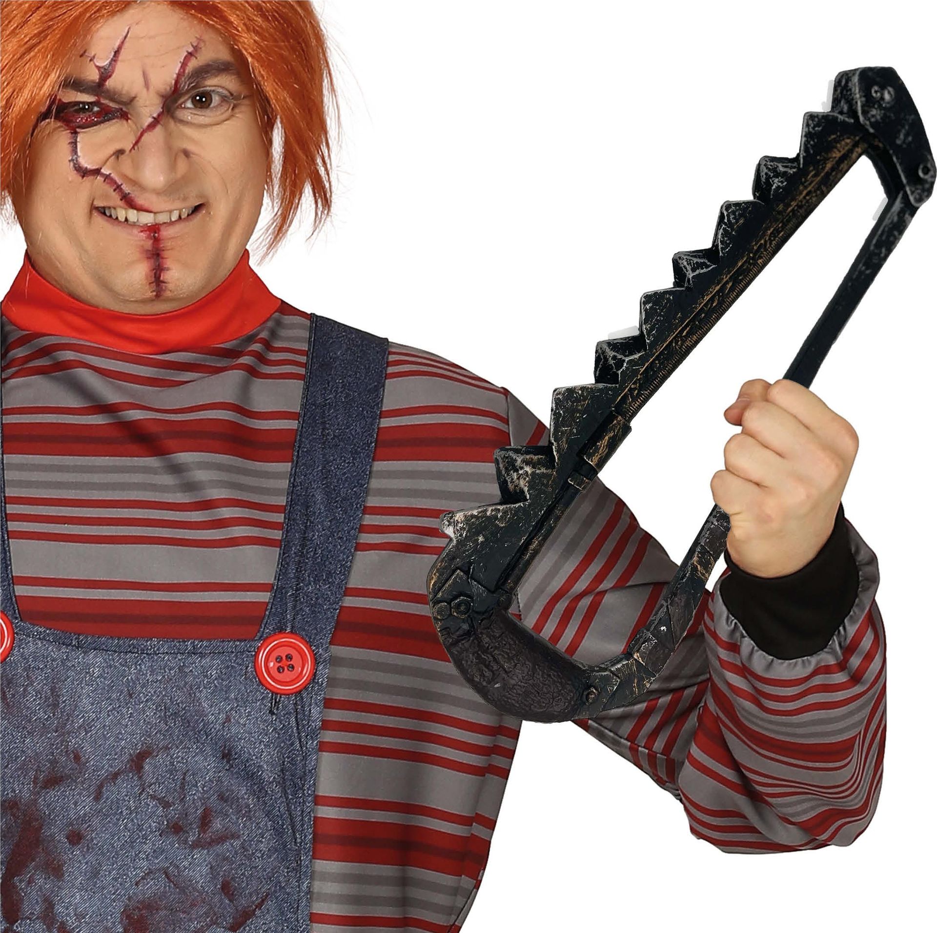 Zwarte handzaag 55 cm halloween