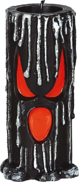 Zwarte Kaars met Duivels Gezicht