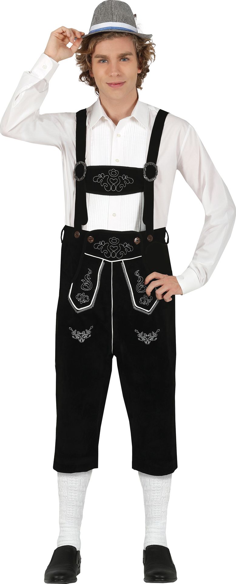 Zwarte lederhosen Oktoberest