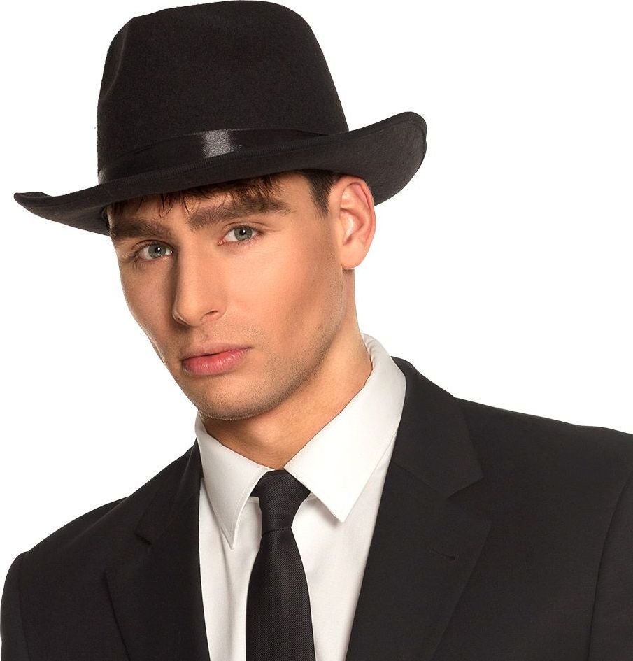 Zwarte mafia fedora