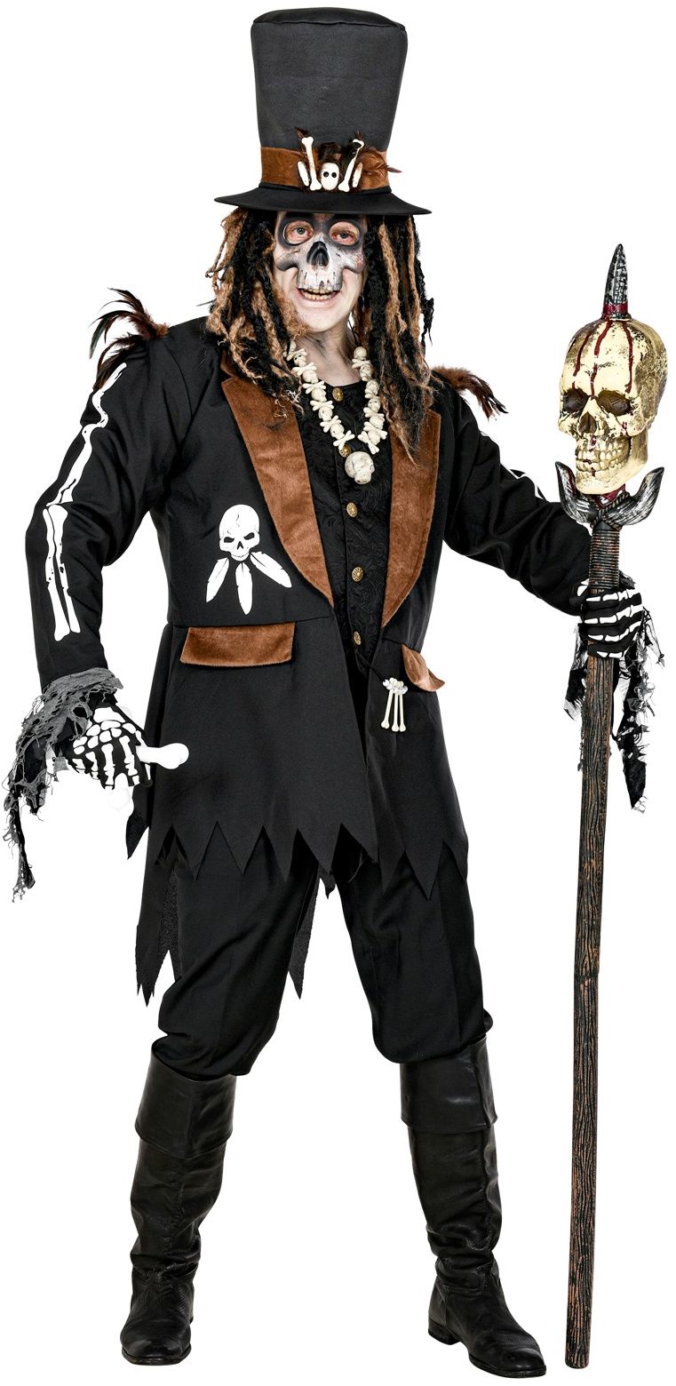 Zwarte magie Houngan Voodoo outfit heren