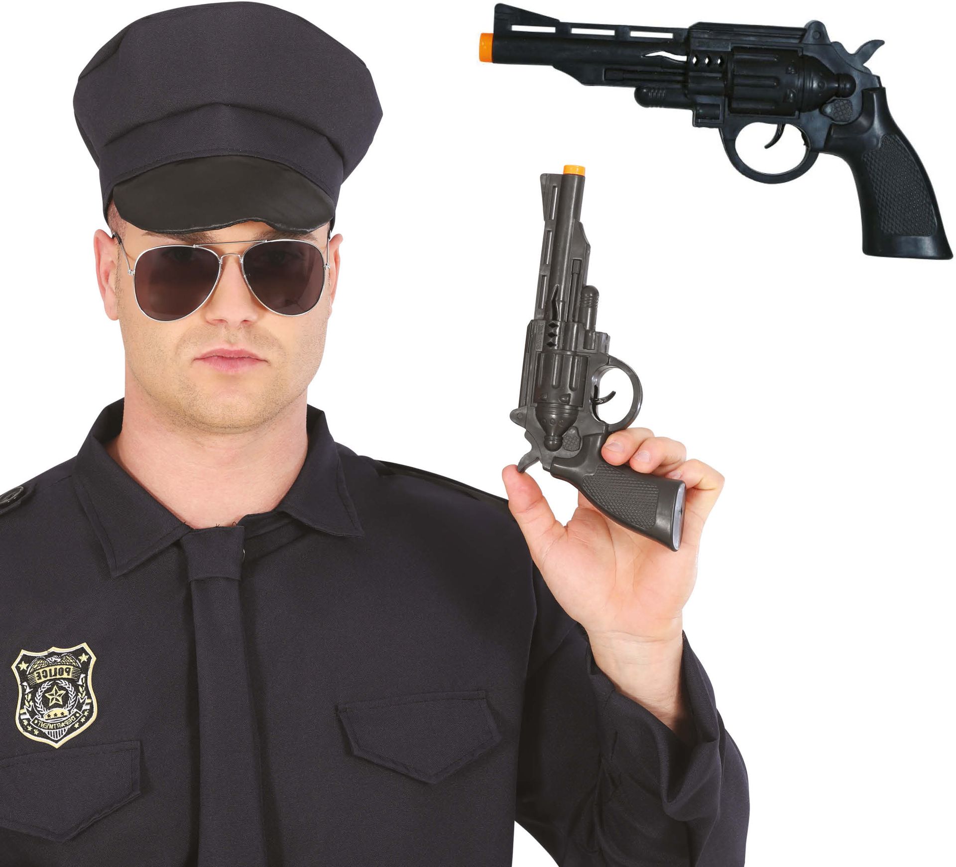 Zwarte Politie Nep Revolver