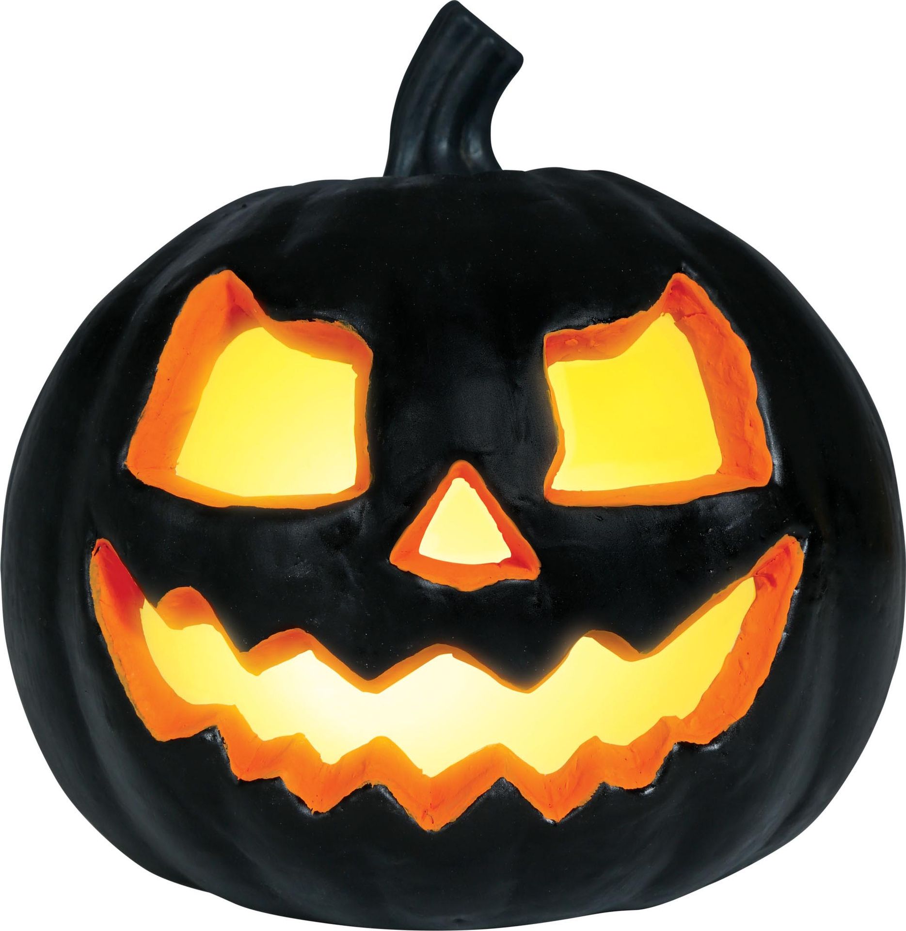 Zwarte pompoen schuim 20 cm halloween