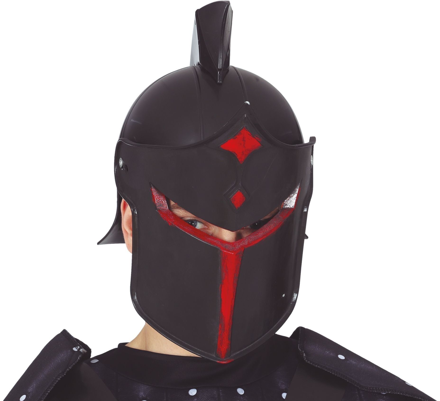 Zwarte ridder helm