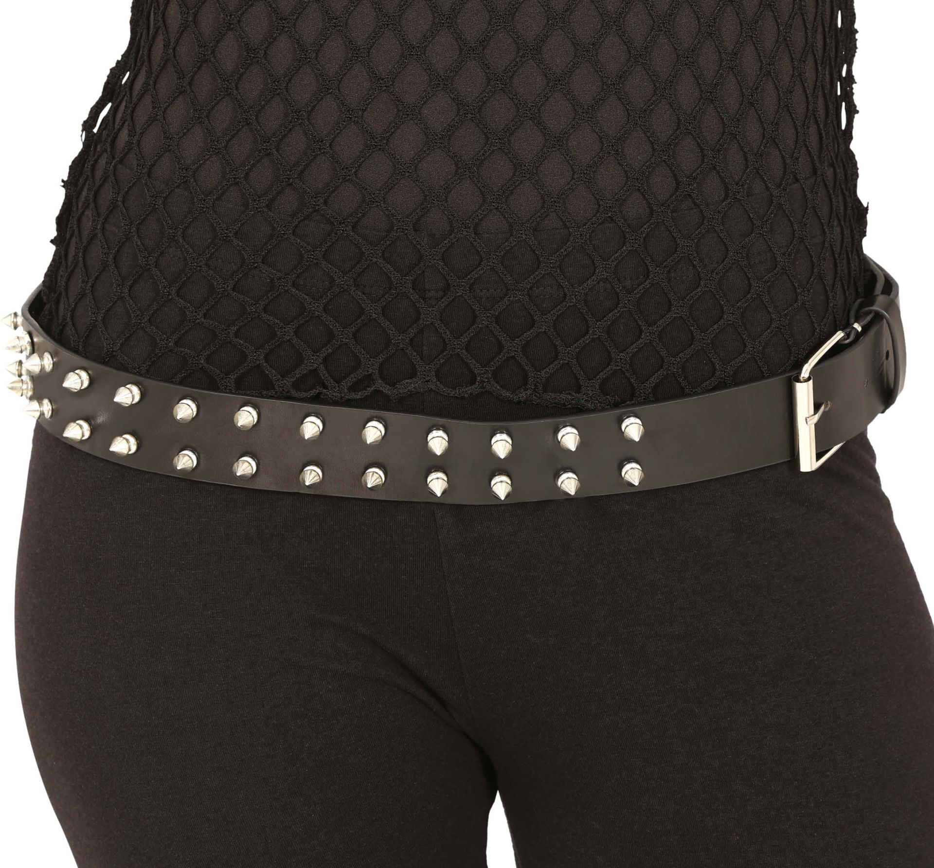 Zwarte Rock Riem met Studs
