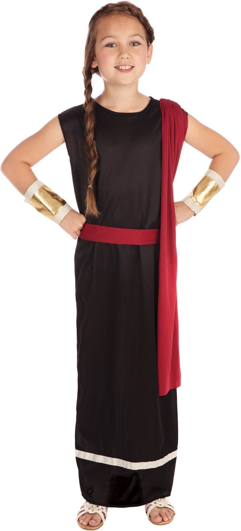 Zwarte Romeinse Toga Kinderen