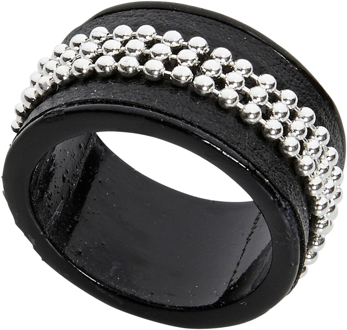 Zwarte ronde ring