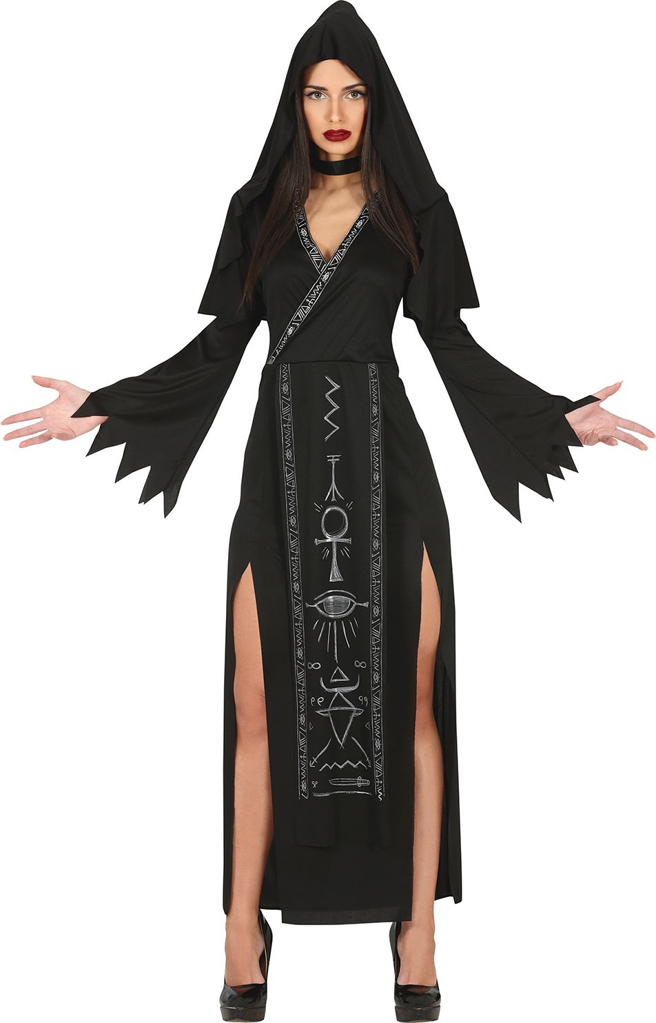 Zwarte Satanische outfit vrouwen