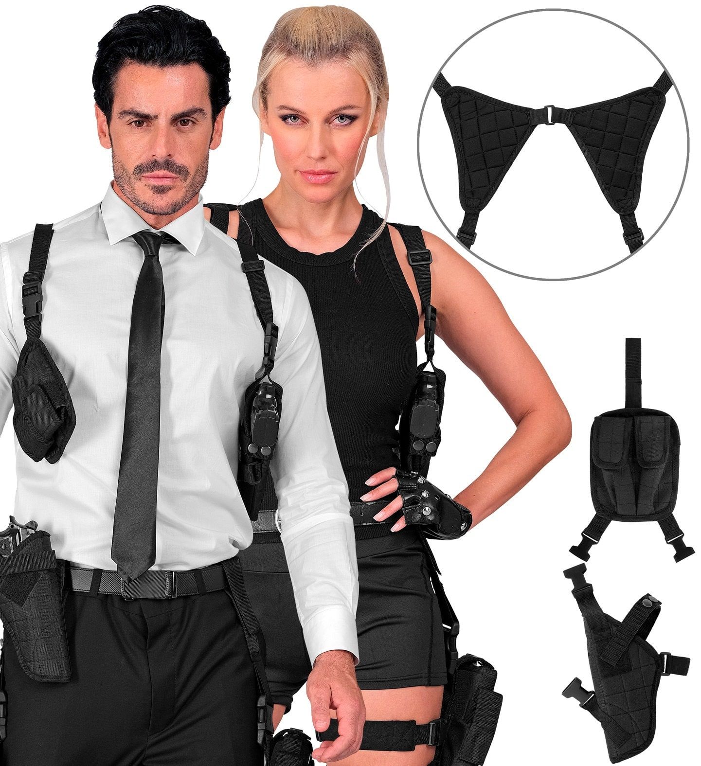 Zwarte Schouderholster