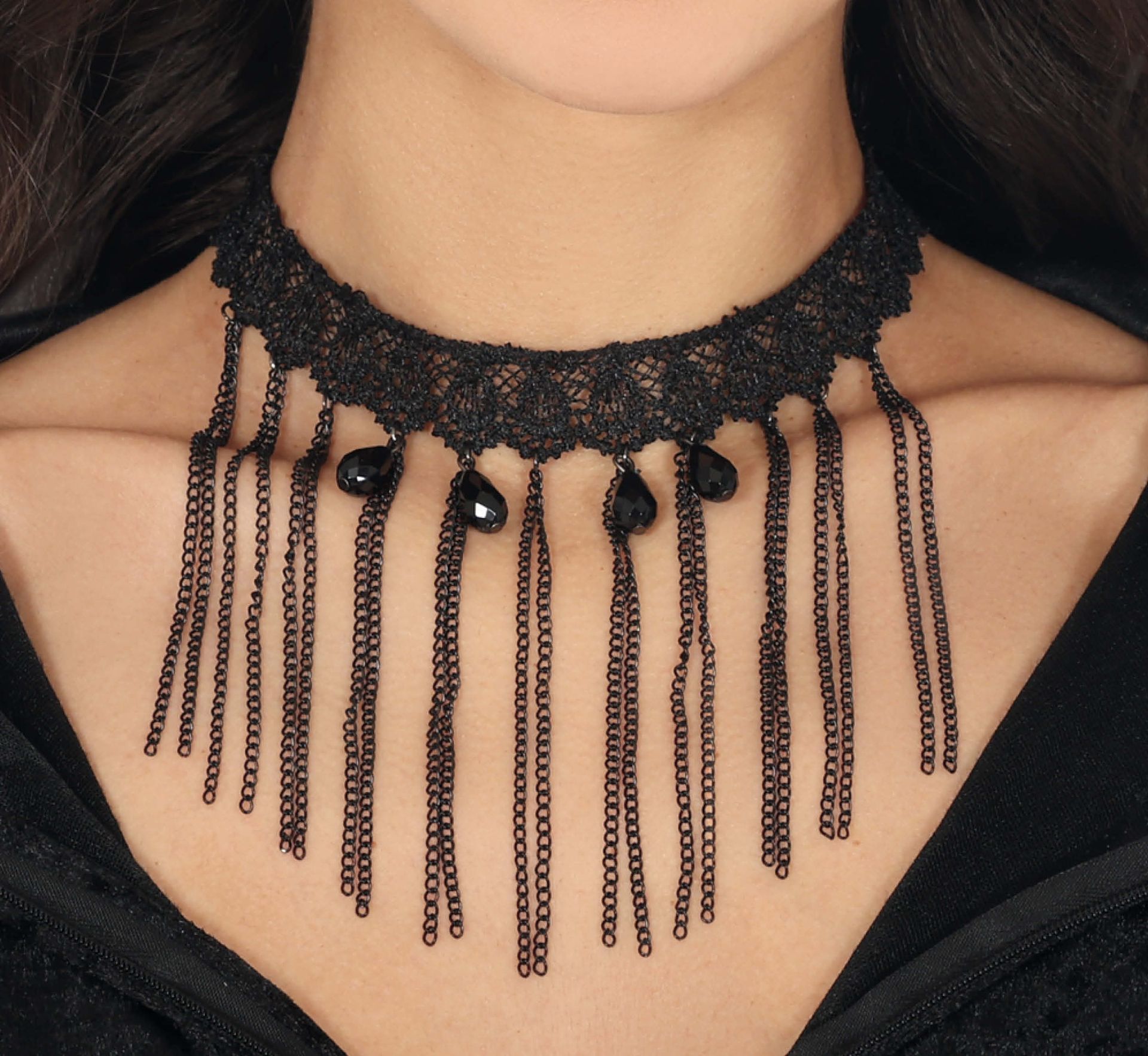 Zwarte Sieraden Choker
