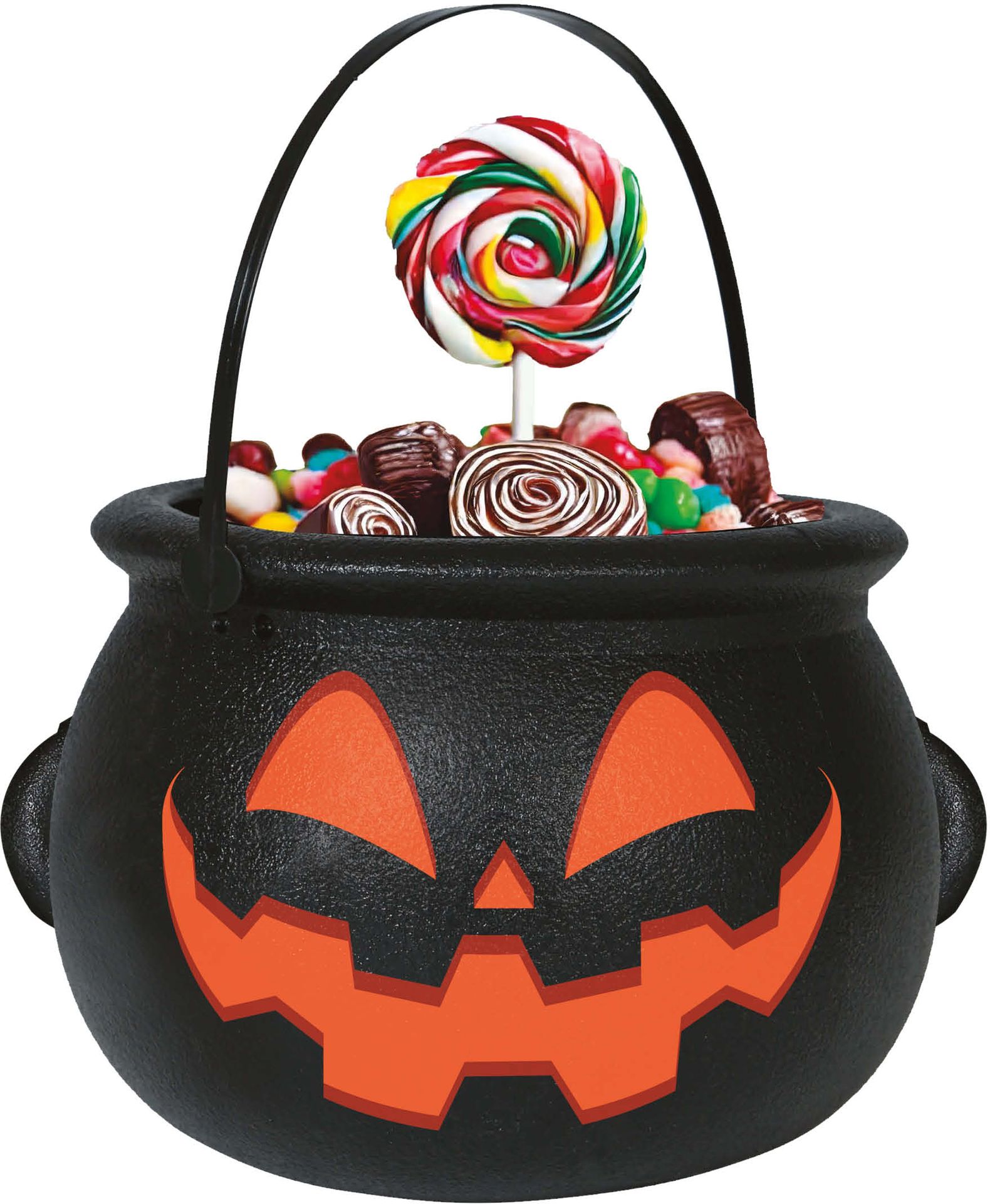 Zwarte Snoepemmer Heksenketel Halloween