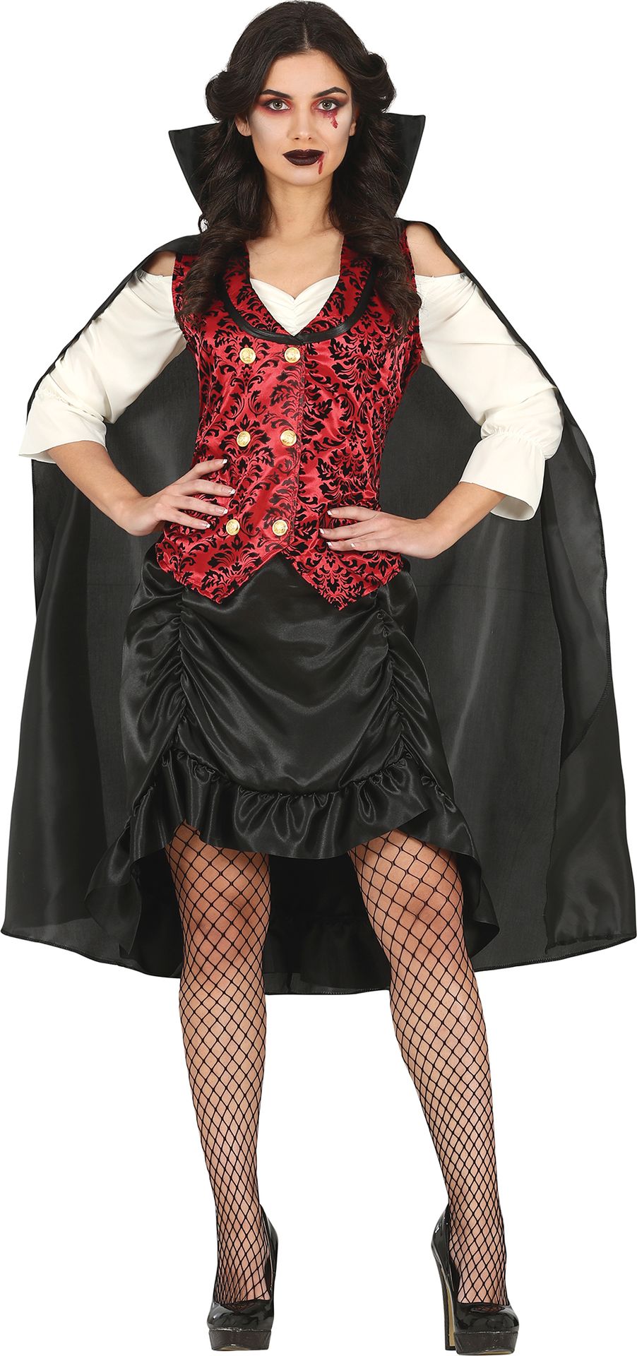 Zwarte vampier outfit dames