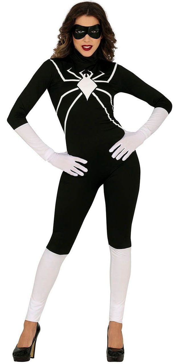 Zwarte venom spiderman outfit dames