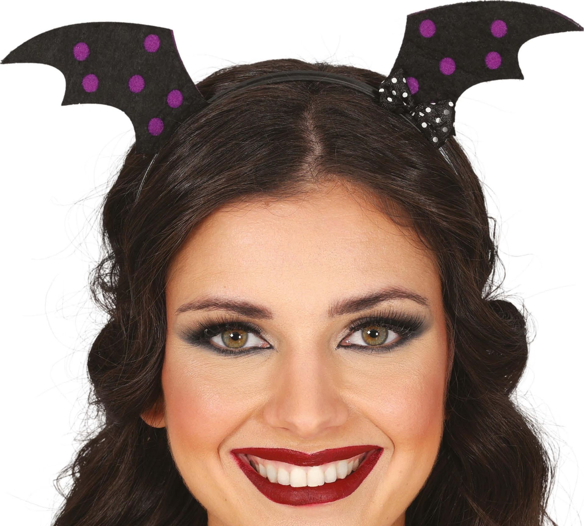 Zwarte vleermuis vleugels haarband halloween