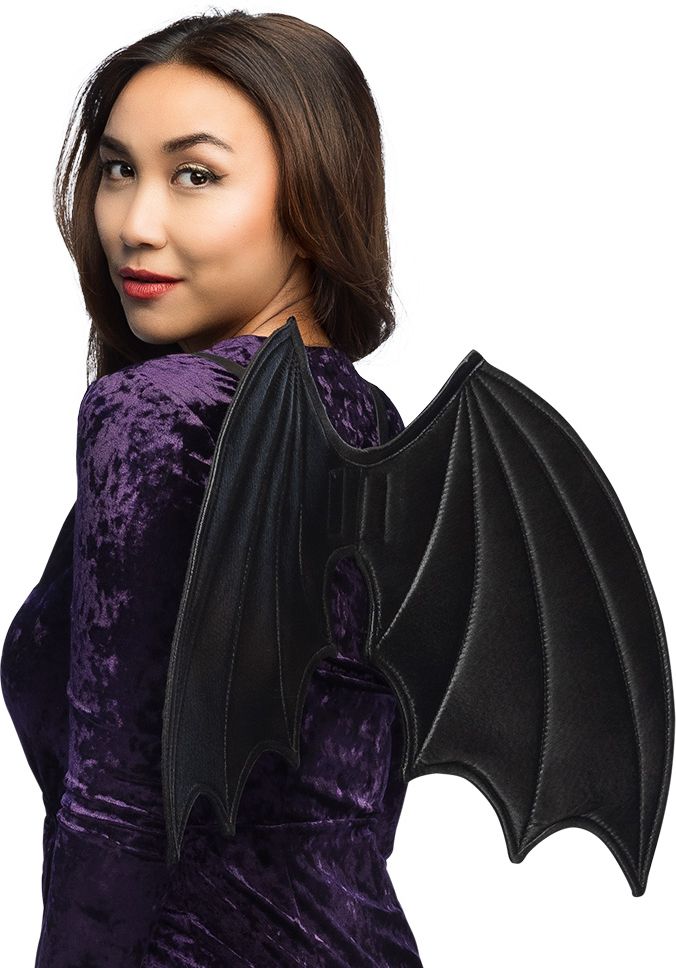 Zwarte Vleermuis Vleugels Lyra Halloween