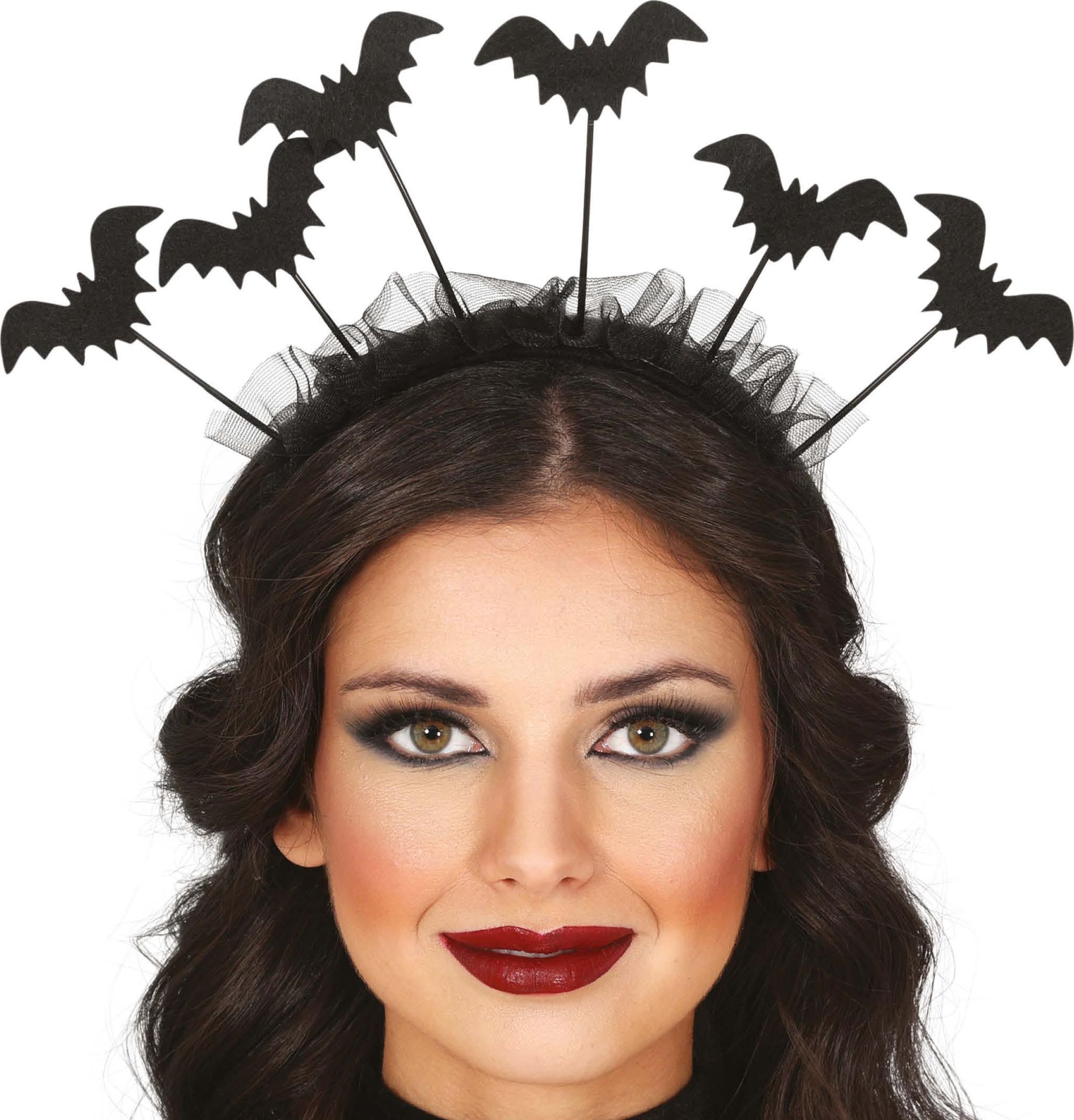 Zwarte vleermuizen haarband halloween