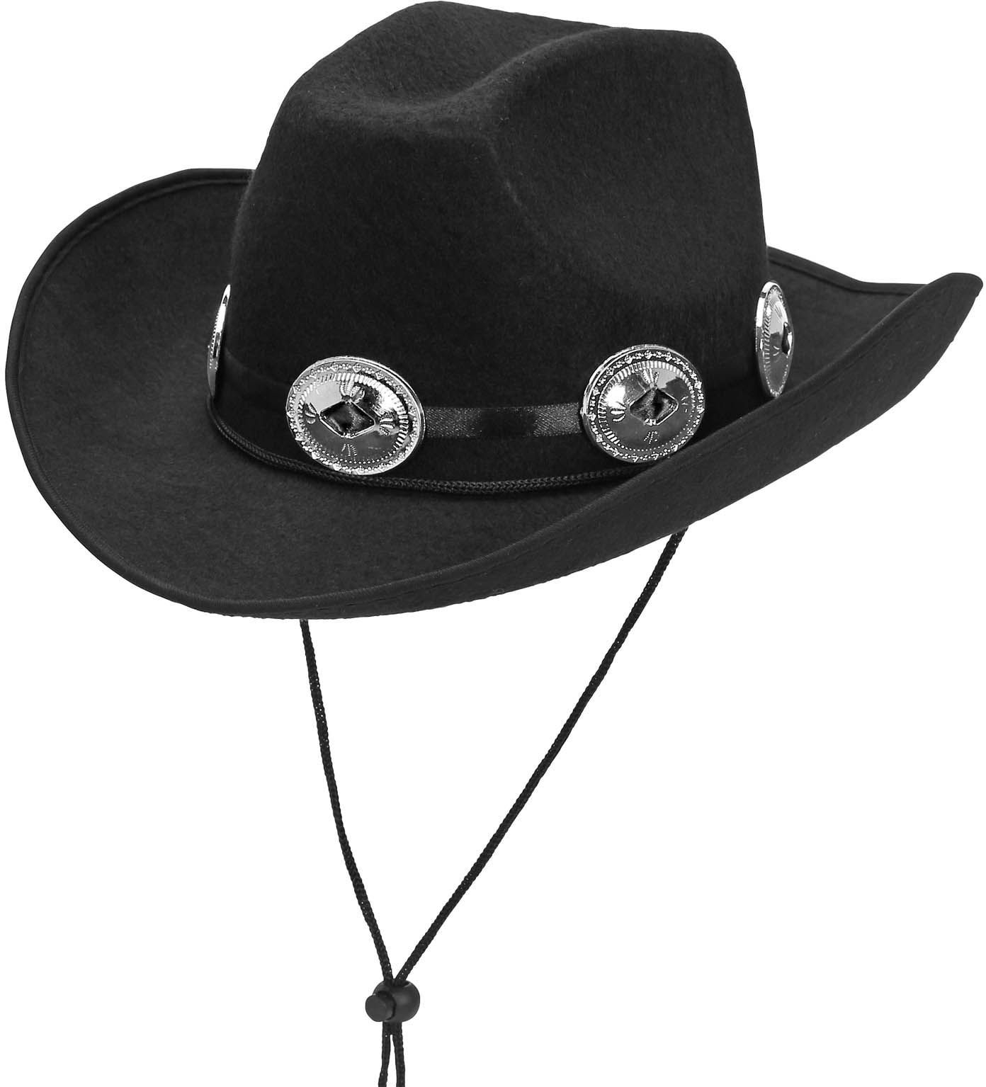 Zwarte wild west cowboy hoed heren