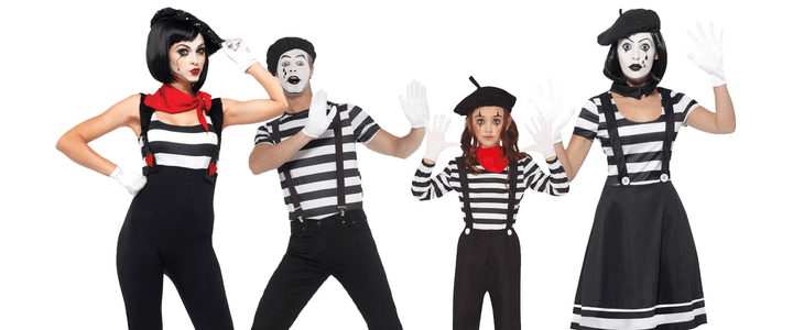 Mime kostuum