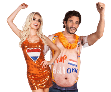 Oranje supporter kleding